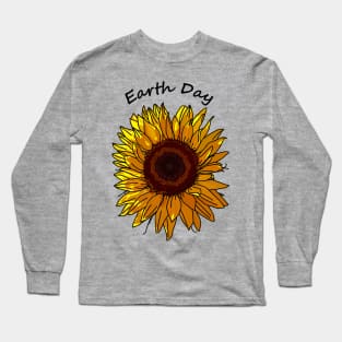 Sunflower for Eco Earth Day Long Sleeve T-Shirt